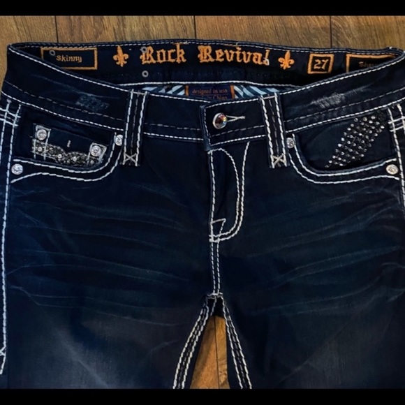 Euc Rock Revival Sherry Skinny Jeans 